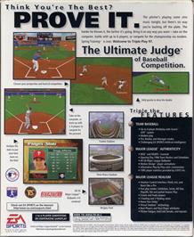 Box back cover for Triple Play 97 on the Microsoft Windows.
