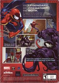 Box back cover for Ultimate Spider-Man on the Microsoft Windows.