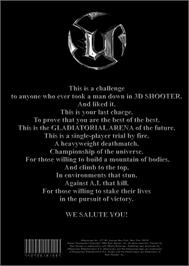 Box back cover for Unreal Tournament on the Microsoft Windows.