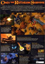 Box back cover for WarCraft 3 - Reign of Chaos / WarCraft 3 - The Frozen Throne / Diablo 2 / Diablo 2 - Lord of Destruction on the Microsoft Windows.