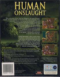 Box back cover for War Wind 2 - Human Onslaught on the Microsoft Windows.