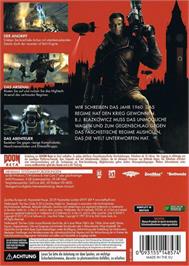 Box back cover for Wolfenstein - The New Order (Occupied Edition) on the Microsoft Windows.