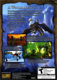Box back cover for World of WarCraft on the Microsoft Windows.