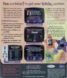 Box back cover for You Don't Know Jack - Volume 2 on the Microsoft Windows.