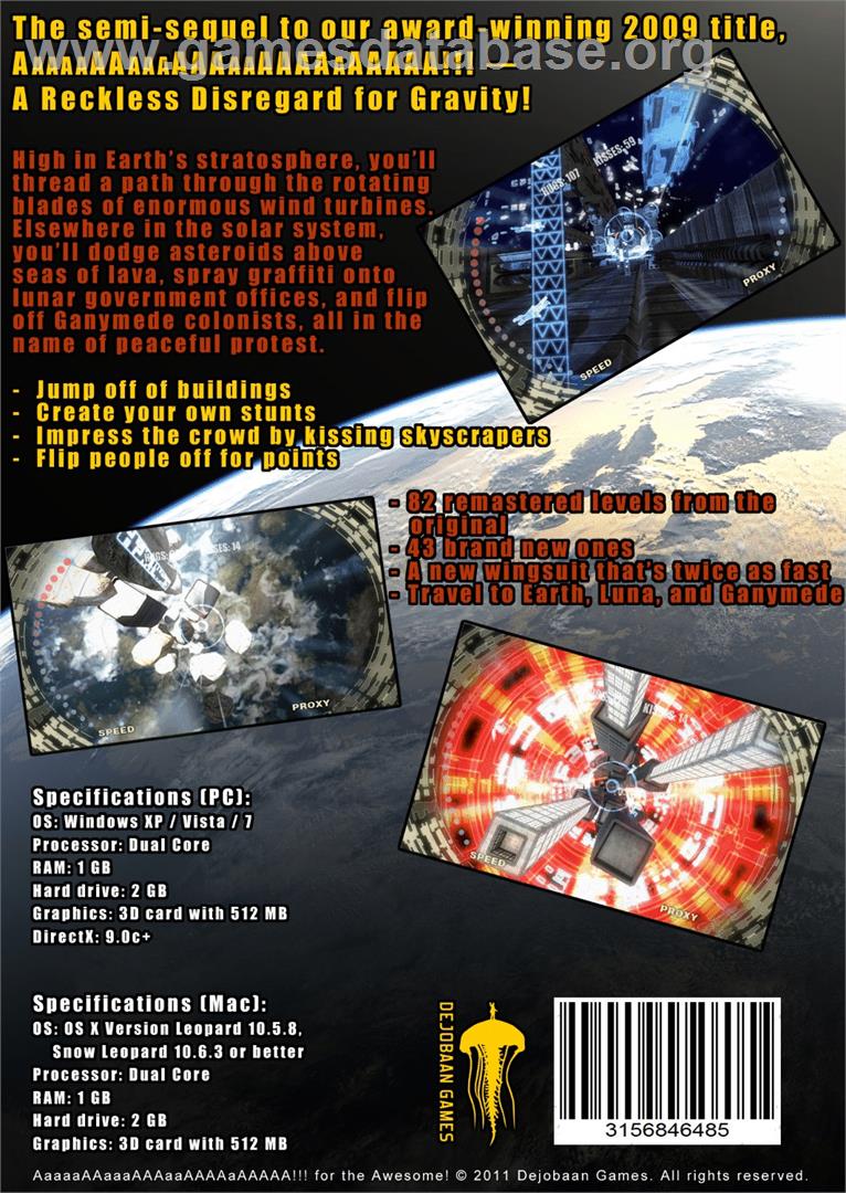 AaaaaAAaaaAAAaaAAAAaAAAAA!!! for the Awesome - Microsoft Windows - Artwork - Box Back