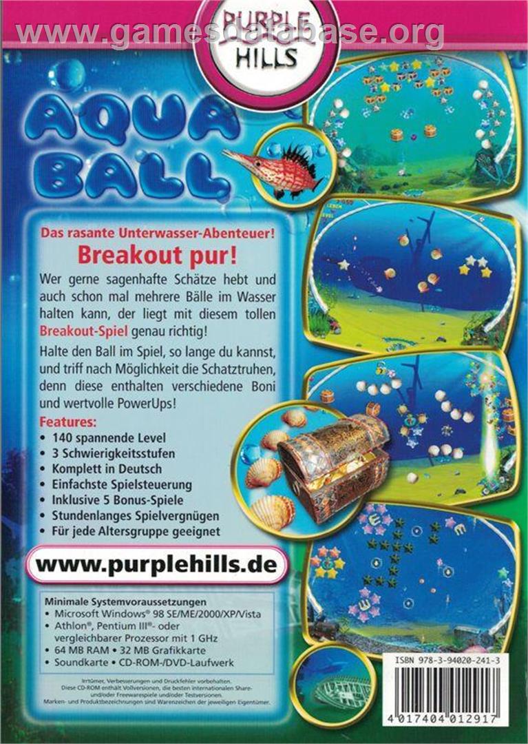 AquaBall - Microsoft Windows - Artwork - Box Back