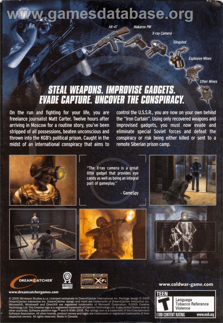 Cold War - Microsoft Windows - Artwork - Box Back
