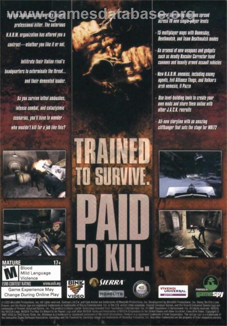 Contract J.A.C.K. - Microsoft Windows - Artwork - Box Back