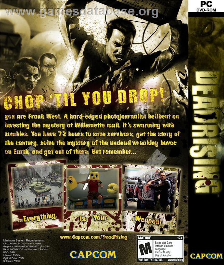 Dead Rising - Microsoft Windows - Artwork - Box Back