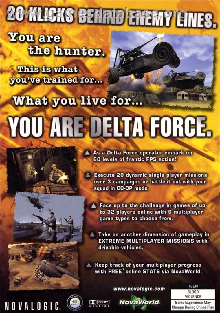 Delta Force - Xtreme - Microsoft Windows - Artwork - Box Back