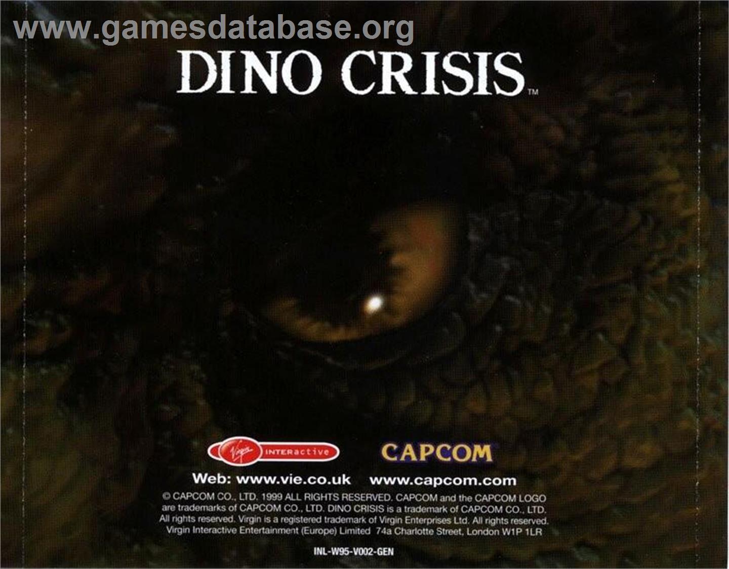 Dino Crisis - Microsoft Windows - Artwork - Box Back
