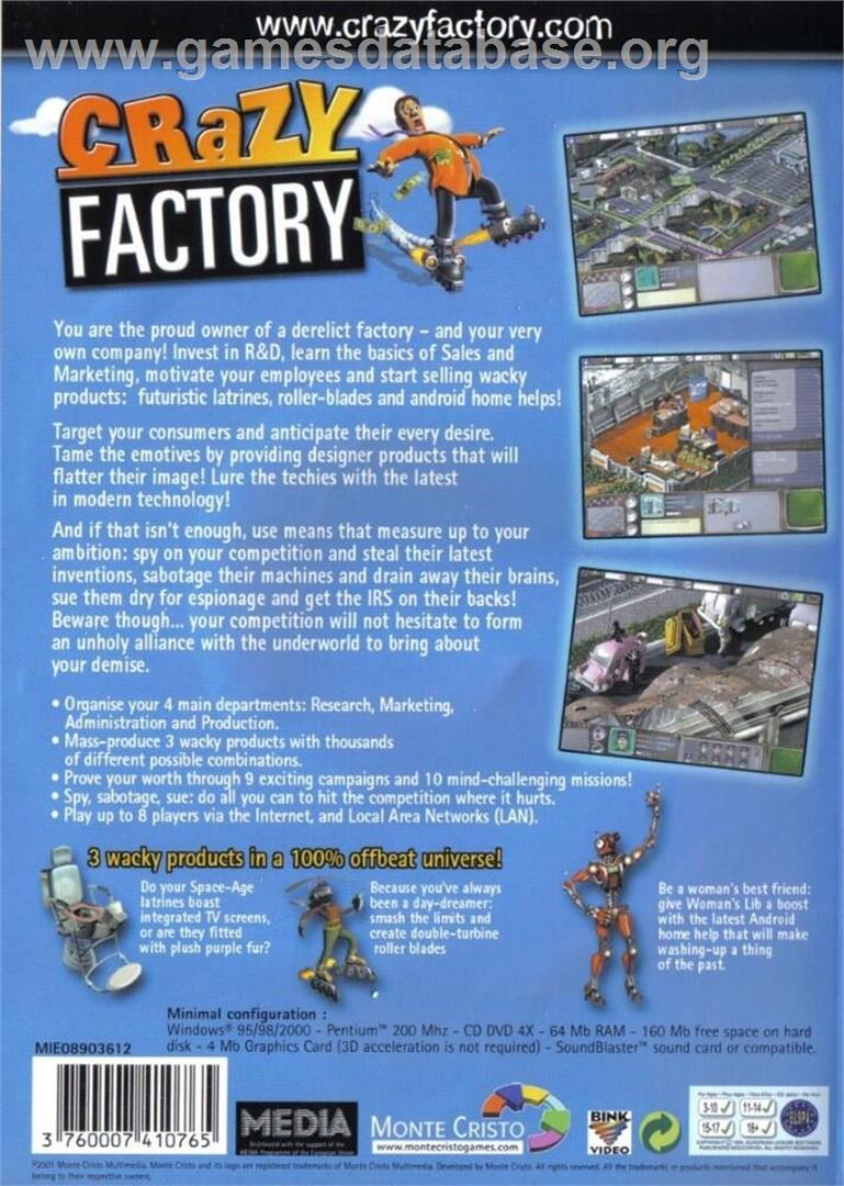 Gadget Tycoon - Microsoft Windows - Artwork - Box Back