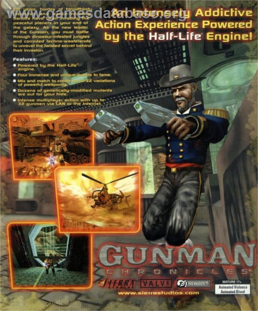 Gunman Chronicles - Microsoft Windows - Artwork - Box Back