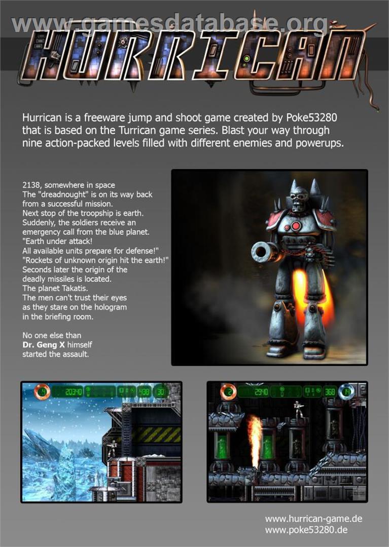 Hurrican - Microsoft Windows - Artwork - Box Back