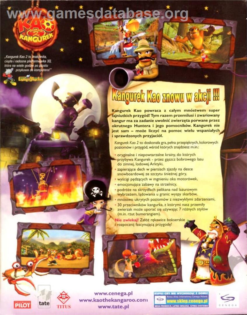 Kao the Kangaroo - Round 2 - Microsoft Windows - Artwork - Box Back