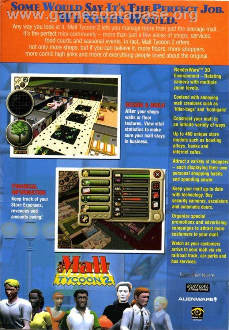 Mall Tycoon 2 - Microsoft Windows - Artwork - Box Back