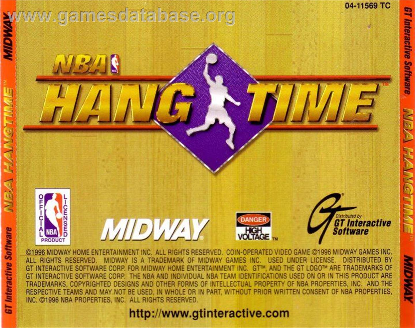 NBA Hangtime - Microsoft Windows - Artwork - Box Back