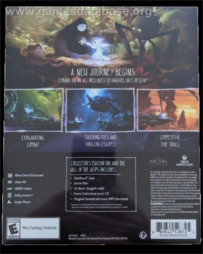 Ori and the Will of the Wisps - Microsoft Windows - Artwork - Box Back