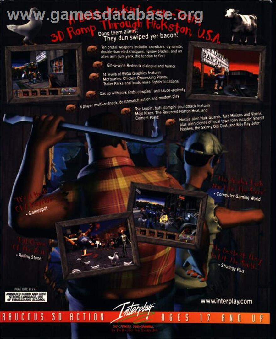 Redneck Rampage - Microsoft Windows - Artwork - Box Back