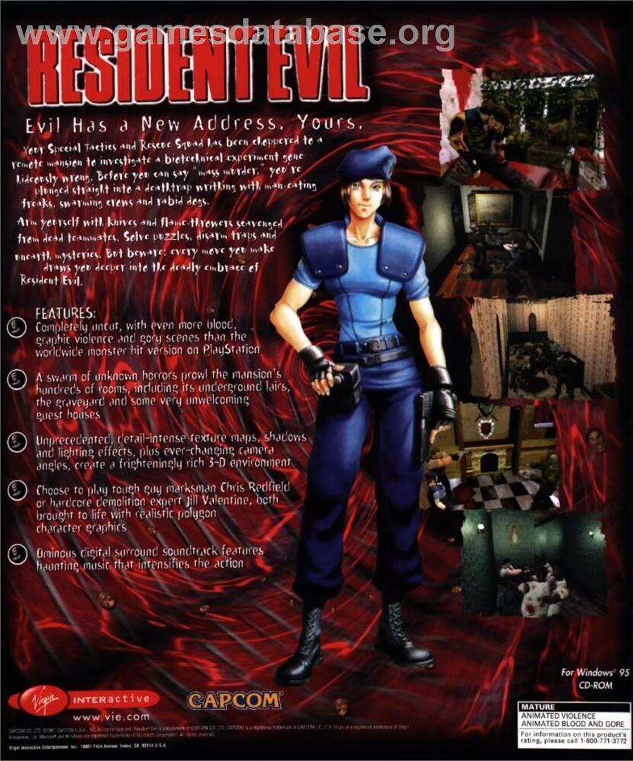 Resident Evil (2015) - Microsoft Windows - Artwork - Box Back