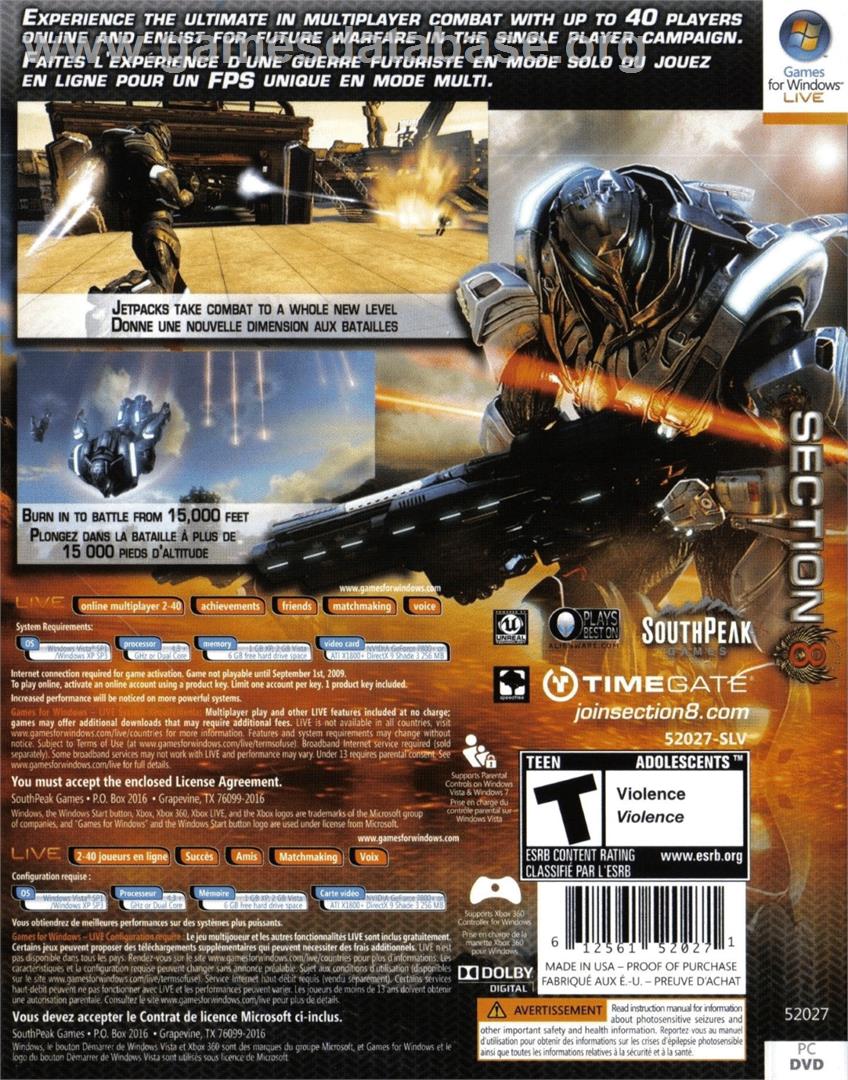 Section 8 - Microsoft Windows - Artwork - Box Back