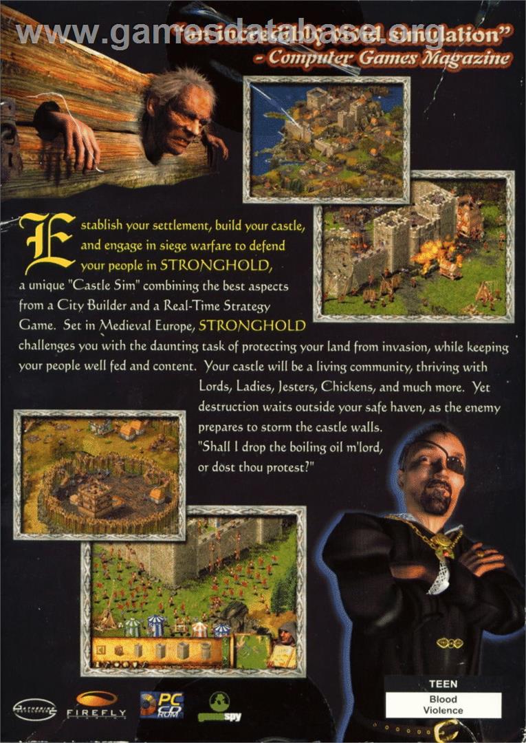 Stronghold - Microsoft Windows - Artwork - Box Back