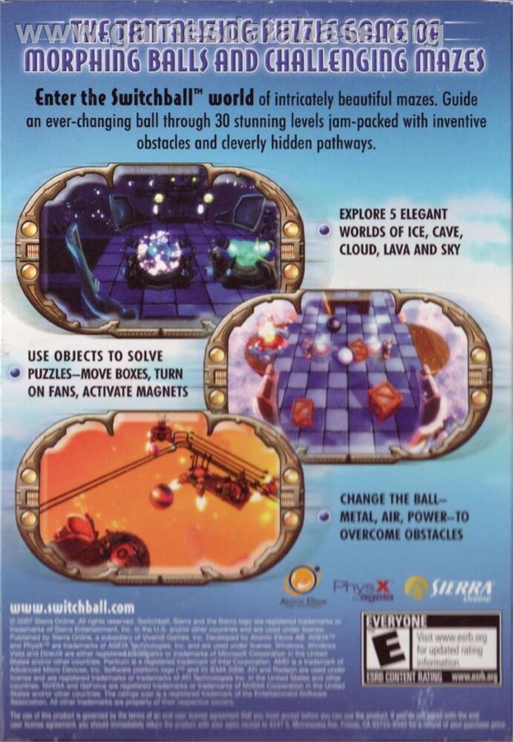 Switchball - Microsoft Windows - Artwork - Box Back
