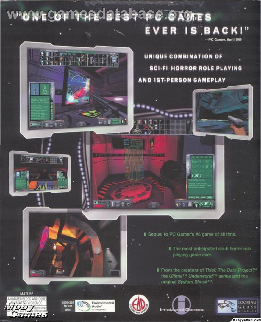 System Shock 2 - Microsoft Windows - Artwork - Box Back