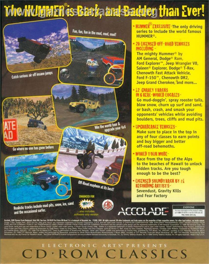 Test Drive - Off-Road 2 - Microsoft Windows - Artwork - Box Back