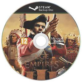 Cartridge artwork for Age of Empires 3 (Collector's Edition) on the Microsoft Windows.