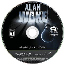 Cartridge artwork for Alan Wake on the Microsoft Windows.