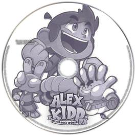 Cartridge artwork for Alex Kidd in Miracle World DX on the Microsoft Windows.