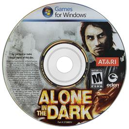 Cartridge artwork for Alone in the Dark on the Microsoft Windows.