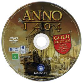 Cartridge artwork for Anno 1404 - Gold Edition on the Microsoft Windows.