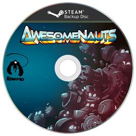 Cartridge artwork for Awesomenauts on the Microsoft Windows.