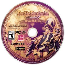Cartridge artwork for Battle Fantasia - Revised Edition on the Microsoft Windows.