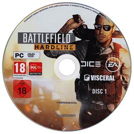 Cartridge artwork for Battlefield - Hardline on the Microsoft Windows.