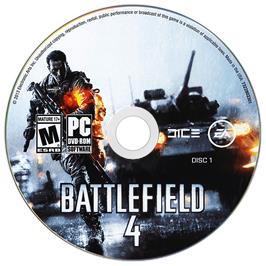 Cartridge artwork for Battlefield 4 on the Microsoft Windows.
