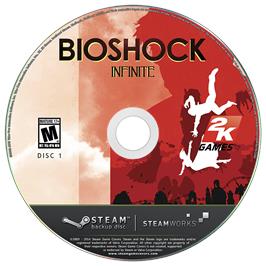 Cartridge artwork for BioShock Infinite on the Microsoft Windows.