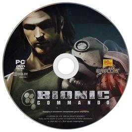 Cartridge artwork for Bionic Commando (2009) on the Microsoft Windows.