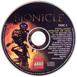 Cartridge artwork for Bionicle on the Microsoft Windows.