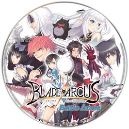 Cartridge artwork for Blade Arcus from Shining - Battle Arena on the Microsoft Windows.