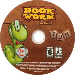 Cartridge artwork for Bookworm Deluxe on the Microsoft Windows.