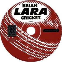 Cartridge artwork for Brian Lara Cricket on the Microsoft Windows.