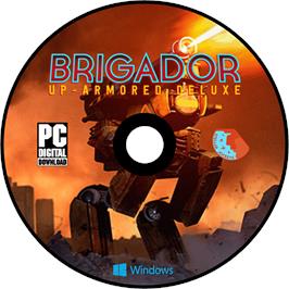 Cartridge artwork for Brigador - Up-Armored Edition on the Microsoft Windows.