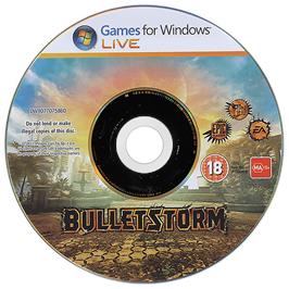 Cartridge artwork for Bulletstorm on the Microsoft Windows.