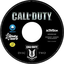 Cartridge artwork for Call of Duty - Deluxe Edition on the Microsoft Windows.