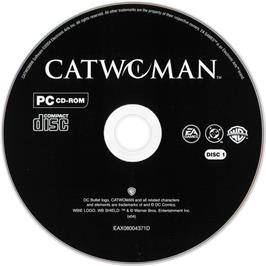 Cartridge artwork for Catwoman on the Microsoft Windows.