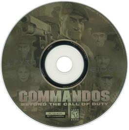 Cartridge artwork for Commandos - Beyond the Call of Duty (Demo Version) on the Microsoft Windows.