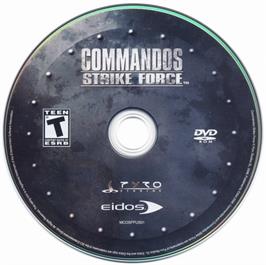 Cartridge artwork for Commandos - Strike Force on the Microsoft Windows.